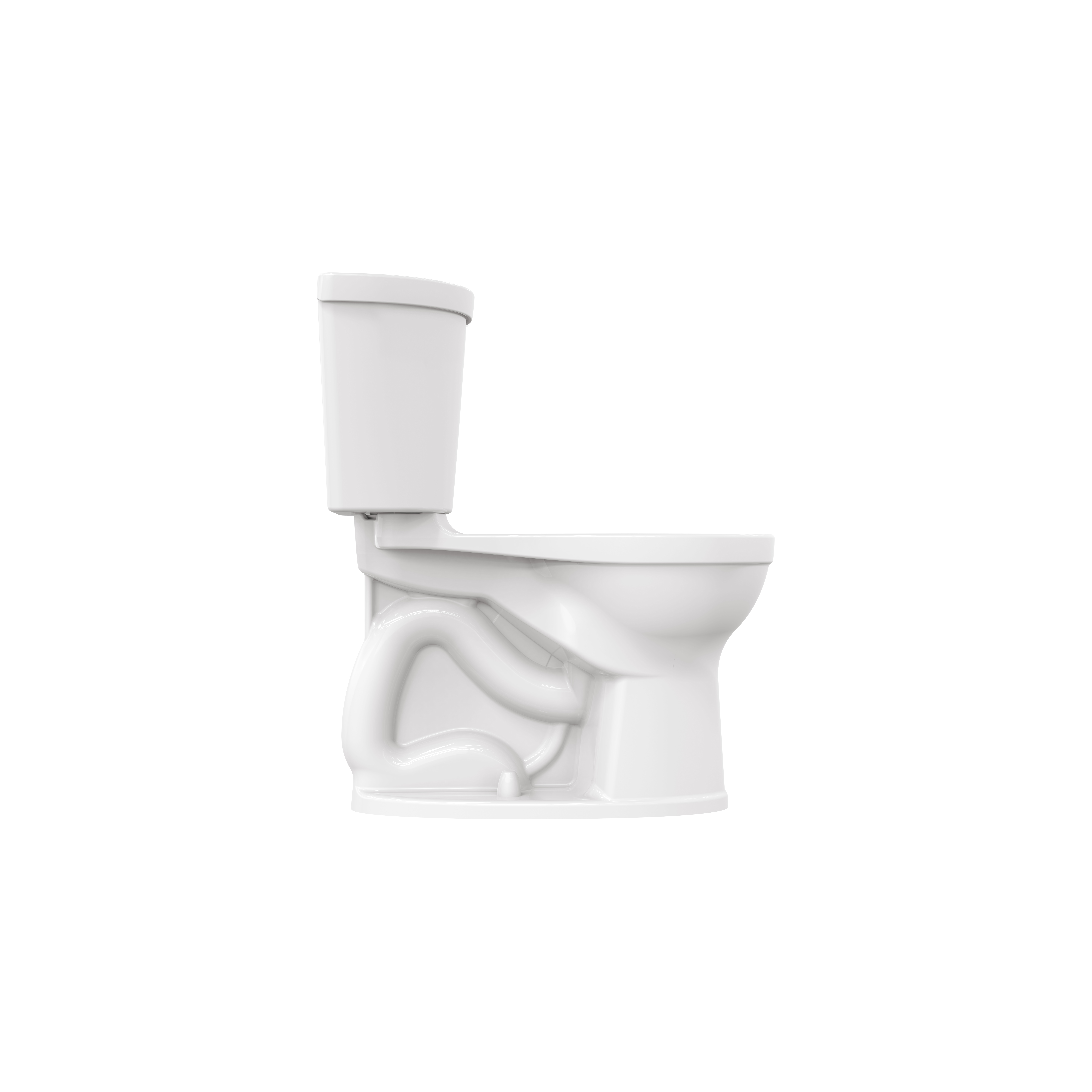 Champion PRO Two-Piece 1.28 gpf/4.8 Lpf Chair Height Round Front Right Hand Trip Lever Toilet less Seat
